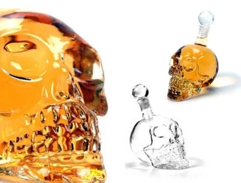 Crystal Head Kuru Kafa Cam Şişe 350 Ml - Resim 3