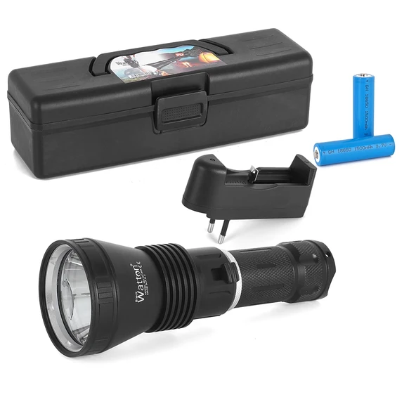 1200 Lümen Profesyonel Şarjlı El Feneri  Wt-655 ürün görseli