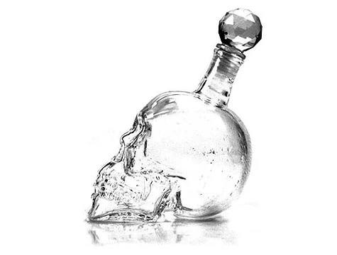 Crystal Head Kuru Kafa Cam Şişe 350 Ml - Resim 5