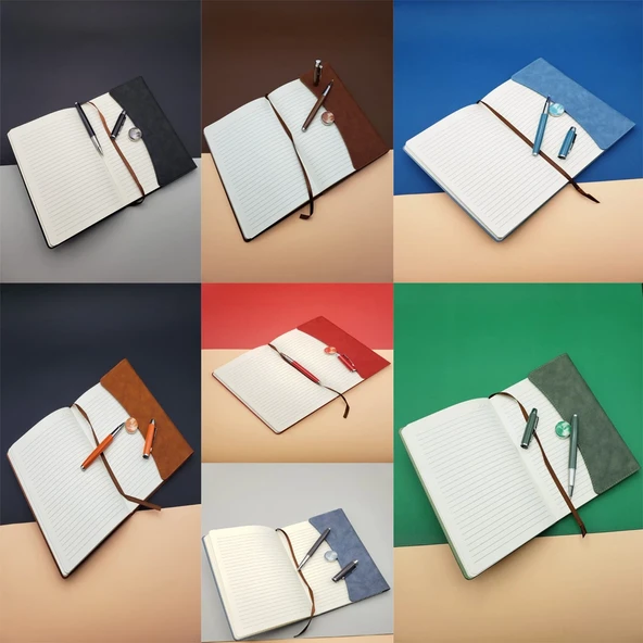 Ajanda Defter Ve Kalem Seti - Resim 3