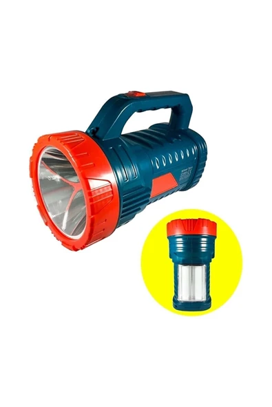 Silver Projektör 15w Led Şarjlı El Feneri Ve X2 Tüp 26smd Led Çift Yönlü - Resim 2