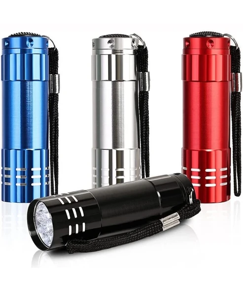 9 Ledli Pilli El Feneri ürün görseli