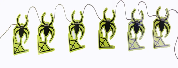 Örümcek Şekilli Asmalı Halloween Flama Banner Afiş 2 Metre - Resim 2