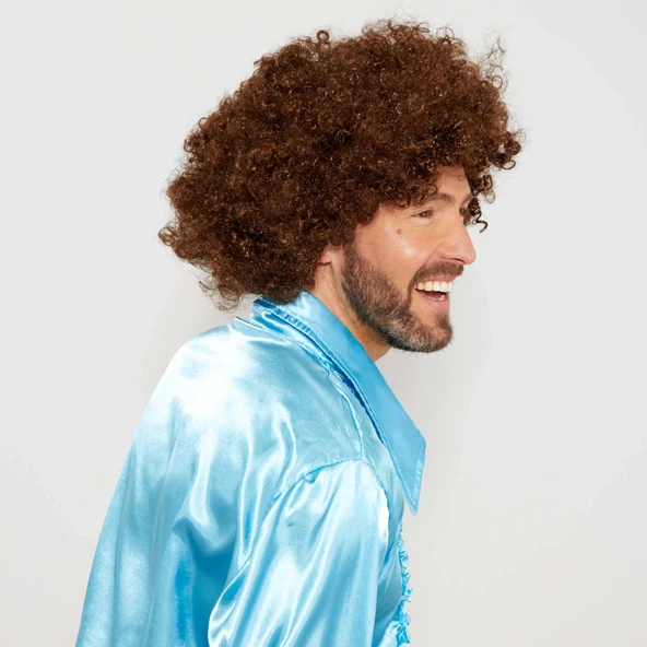 Bob Ross Bonus Peruk Kahverengi Renk 120 Gr - Resim 3