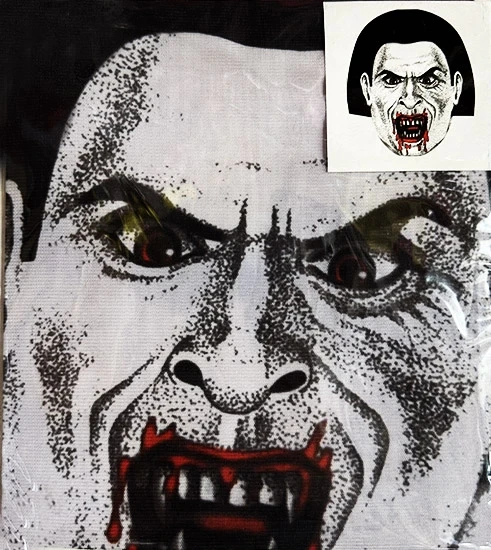 Yüze Yapışan Kafaya Tam Geçmeli Streç Kanlı Vampir Maske Bez Maske Model 2-2 ürün görseli