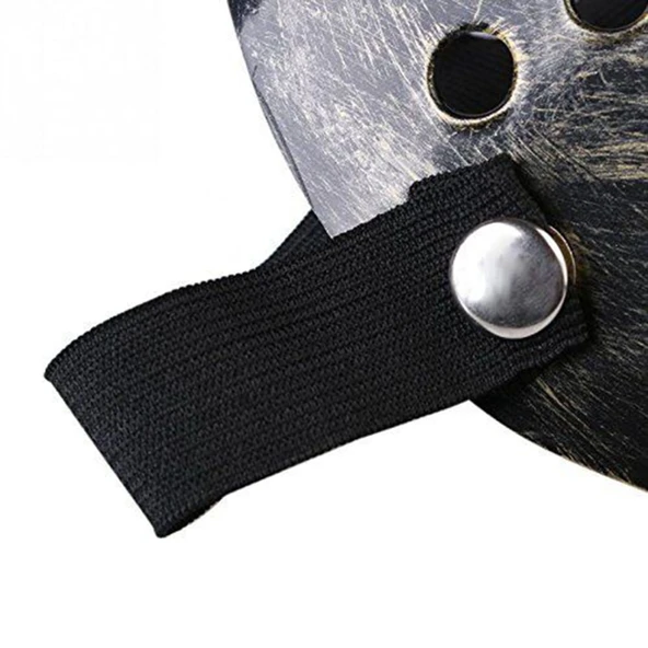 Jason Maskesi Hannibal Maskesi Metal Gümüş Renk 20x25 Cm - Resim 3