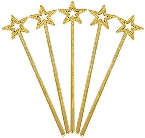 Altın Renk Yıldız Peri Asası Peri Değneği 34 Cm 1 Adet ürün görseli