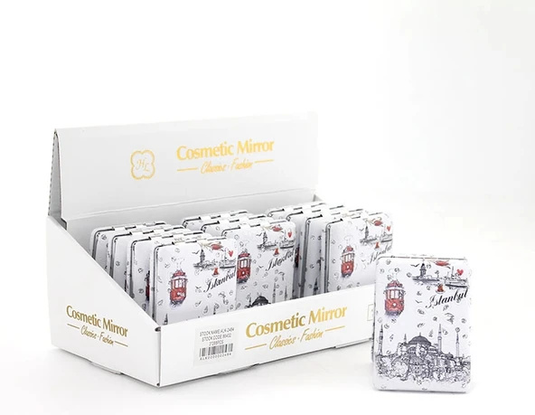 Taşlı İstanbul Tasarımı El Aynası Kalın Alk2484 ürün görseli