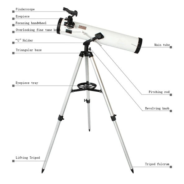 76x700 Profesyonel Uzay Aynalı Teleskopu - Resim 5