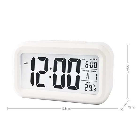 Dijital Alarmlı Masa Saati - Resim 4