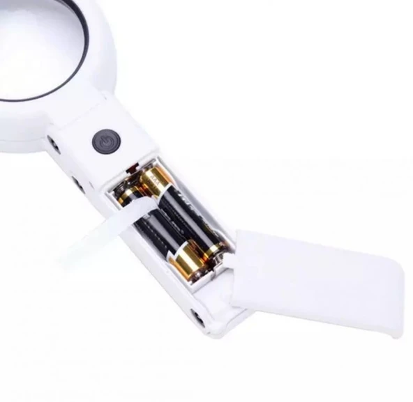 Usb Şarj Edilebilir Katlanabilir 3.510x Büyüteç 8 Ledli Masa Ve Eliçin  Taşınabilir Büyüteç Fs90rc - Resim 3