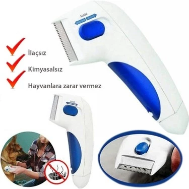 Flea Doctor Kedi Ve Köpekler İçin Pilli Pire Tarağı - Resim 4