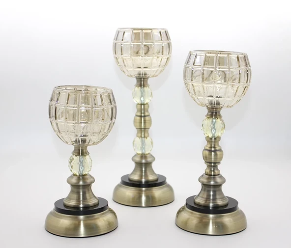 Cam 3'lü Şamdan Alk3176 ürün görseli