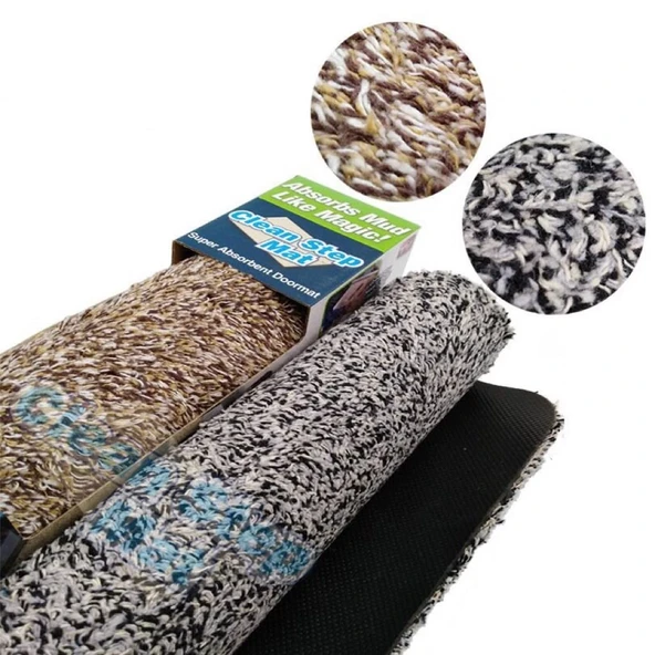 Clean Step Mat Yıkanabilir Mikrofiber Kir Toz Emici Iç-dış Ortam Paspas - Resim 4