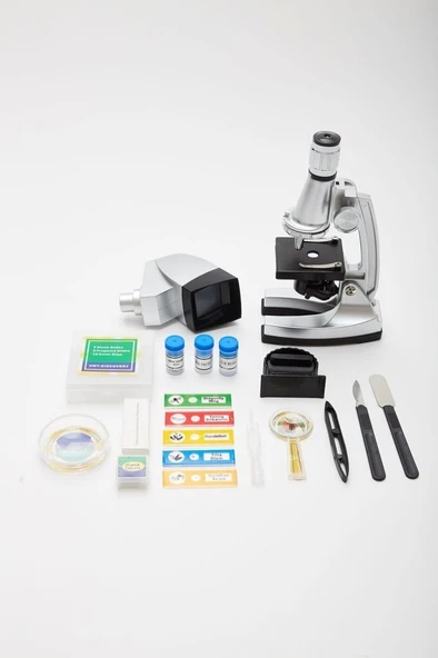 50x100x200x400x6001200x  Çocuklariçin Eğitici  Projektörlü Mikroskop Seti ürün görseli