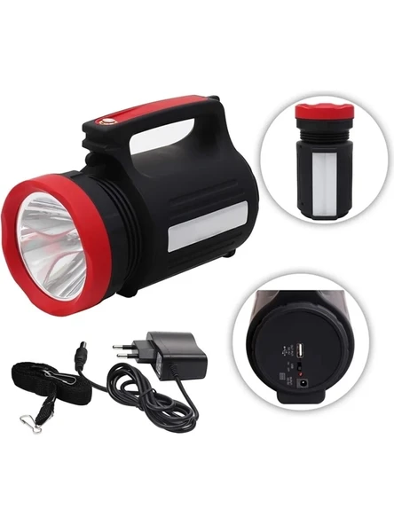 Wıson Ws-3580 Uzun Menzilli Led El Feneri 28saat Çalışma Süresi 10watt ürün görseli