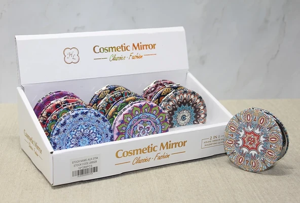 Taşlı El Aynası Yuvarlak İnce Alk3754 ürün görseli