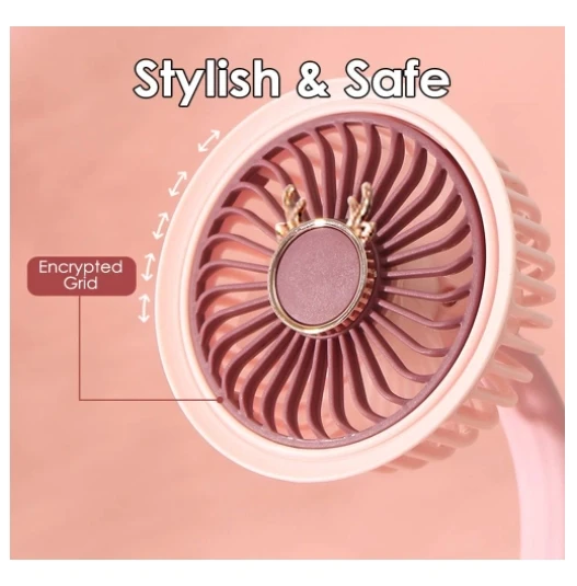 Taşınabilir Mini Klips Bebek Arabası Fanı, Fan Elektrikli Soğutma Hava Sirkülatöründe 360 Derece Dönebilen Klips - Resim 3