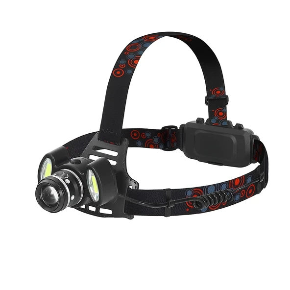 6000 Lümen 3 Başlık Şarjlı Kafa Lambası  Wt-630 - Resim 4