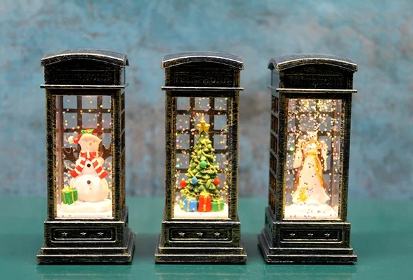 Telefon Kulübeli Işıklı Kar Küresi Alk3217 ürün görseli