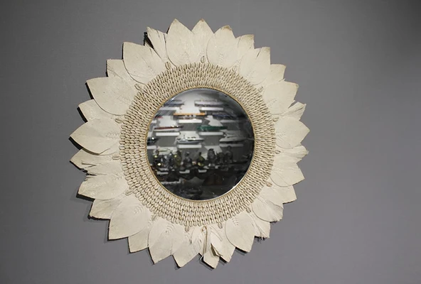 Makrome Duvar Aynası 3natural-11 ürün görseli