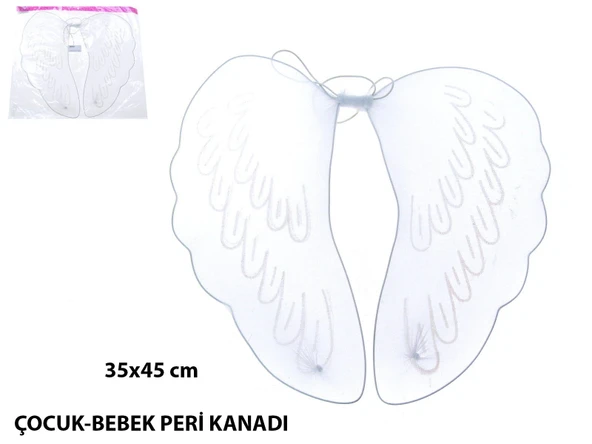Bebek  Çocuk Peri Kanadı – Kostüm Tamamlayıcı Kanat 35x45 Cm - Resim 2