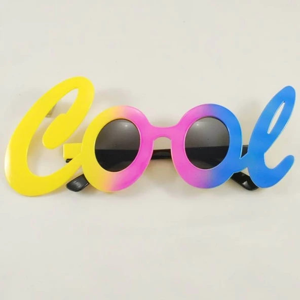 Cool Yazılı Rengarenk Parti Gözlüğü 21x8 Cm ürün görseli