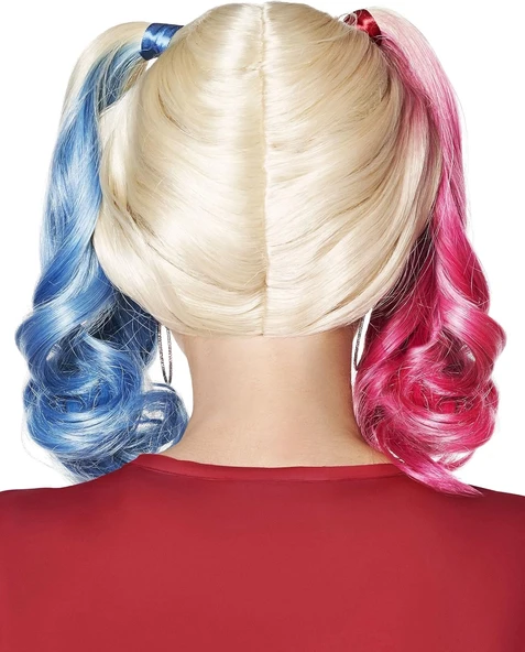 Suicide Squad Harley Quinn Kostüm Peruk - Resim 2