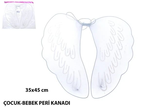 Bebek  Çocuk Peri Kanadı – Kostüm Tamamlayıcı Kanat 35x45 Cm ürün görseli