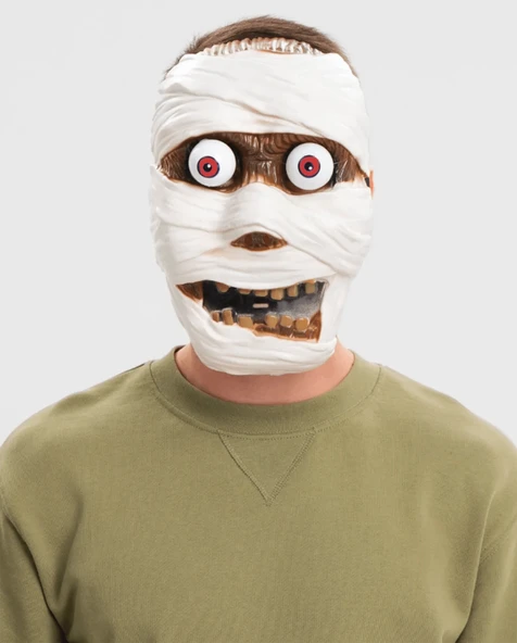 Sallanan Yaylı Oynar Gözlü Mumya Maskesi ürün görseli