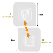 Kendinden Yapışkanlı Çift Taraflı Askı - Resim 2