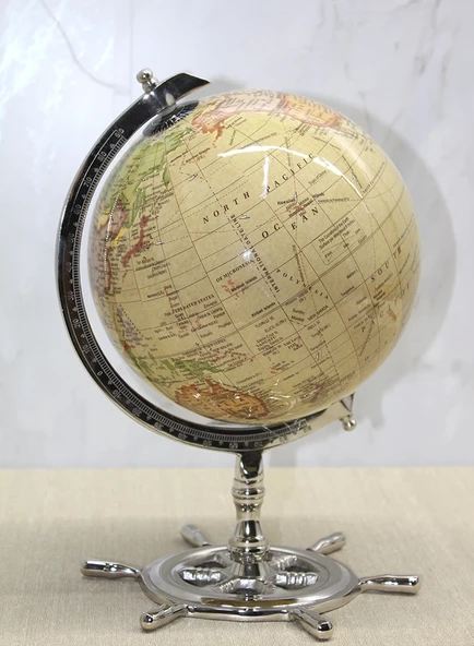 Altı Dümenli Dekoratif Dünya Küre 4160-pw ürün görseli