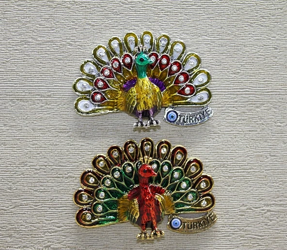 Swaroski Tavuskuşu Magnet Alk3852 ürün görseli