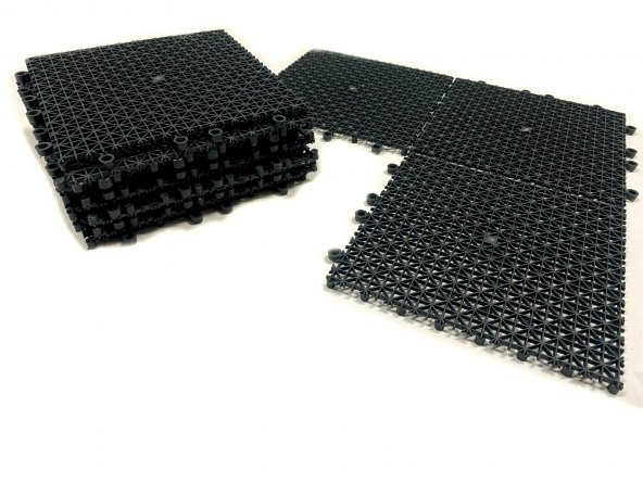 KIRILMAZ GEÇMELİ PLASTİK YER KAROSU 10 ADET YEŞİL RENK