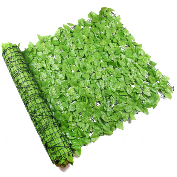 Yapraklı Çit Rulo Sarmaşık Çit Plastik Görüntü Kapatma Çiti 1x3 - 4