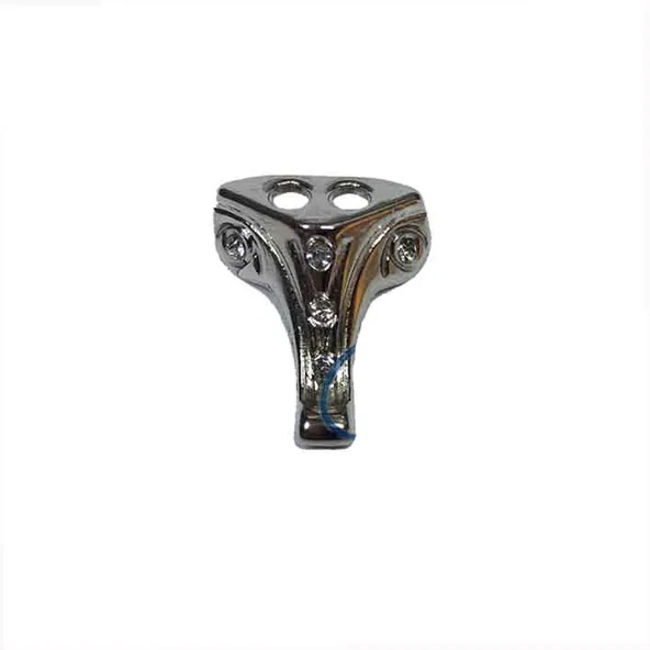 Moda Taşlı Ahşap Sandık Ayağı, Kutu Ayak 1,5 Cm - Nikel, 100 Adet ürün görseli