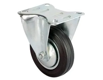 Servis Tekeri - Tablalı Siyah Sabit - Çap 100 Mm ürün görseli