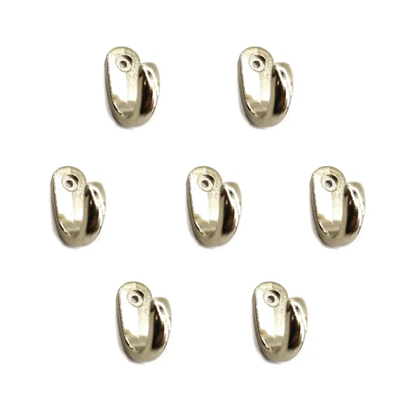 Büyük Tekli Fincan Askı, Dekor Askısı - Nikel, 100 Adet, 12x23x30 Mm - Resim 2