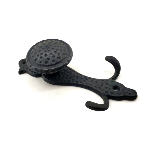 Antika Tarz Dekoratif Pirinç Portmanto Askı - 150x72 Mm, Oksit ürün görseli