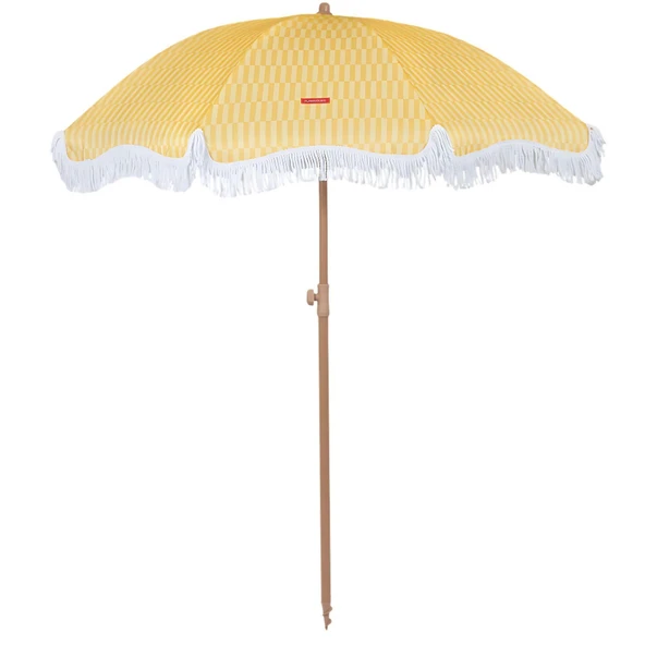 CARAMEL-CIZGILI SARI SEMSIYE PUSKULLU