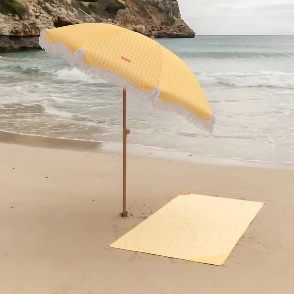 CARAMEL-CIZGILI SARI SEMSIYE PUSKULLU - 7