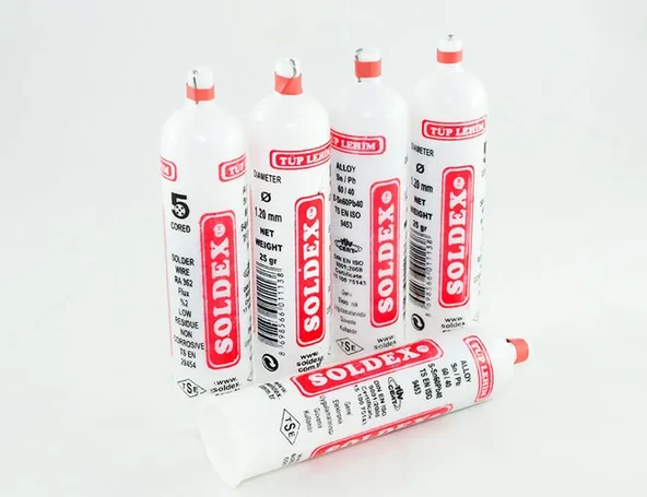 Tüp Lehim 1,2 Mm 25 Gr - 5 Kanallı, Sn:60 / Pb:40 ürün görseli