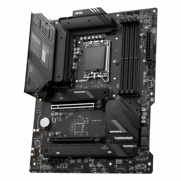 MSI MAG B760 Tomahawk WiFi DDR5 (7000MHz)OC M.2 HDMI/DP/USB-C PCIe 5.0 1700P ATX Anakart - Resim 3