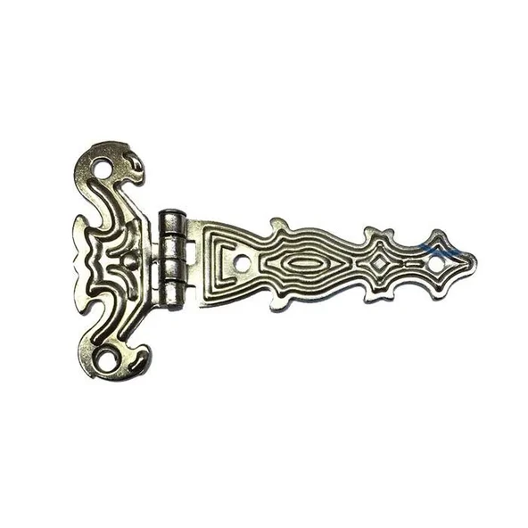 Dekoratif, Sac Tek Kuyruklu Menteşe - 40x68 Mm, Küçük, Nikel, 1 Adet ürün görseli