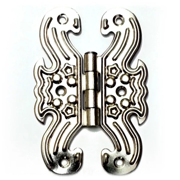 Dekoratif, Sac Kelebek Menteşe - Büyük, Nikel, 1 Adet ürün görseli