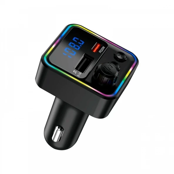 ACL AFT-14 PD20W, 3.1A A+C Çift Portlı LED Göstergeli FM Transmitter Wireless - 1