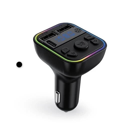 ACL AFT-12 Wireless, 1A 2xUSB, TF Kartlı Type-C, RGB Işıklı FM Transmitter Wireless ürün görseli 1