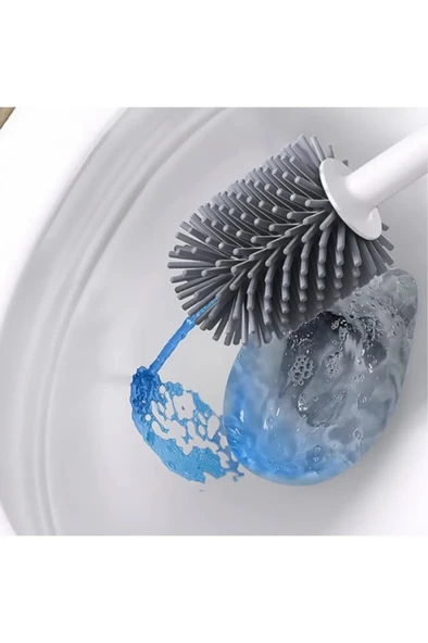 Sensörlü Otomatik Plastik Çöp Kovası 18 Litre + Deterjan Hazneli Silikon Klozet Fırçası - Resim 6