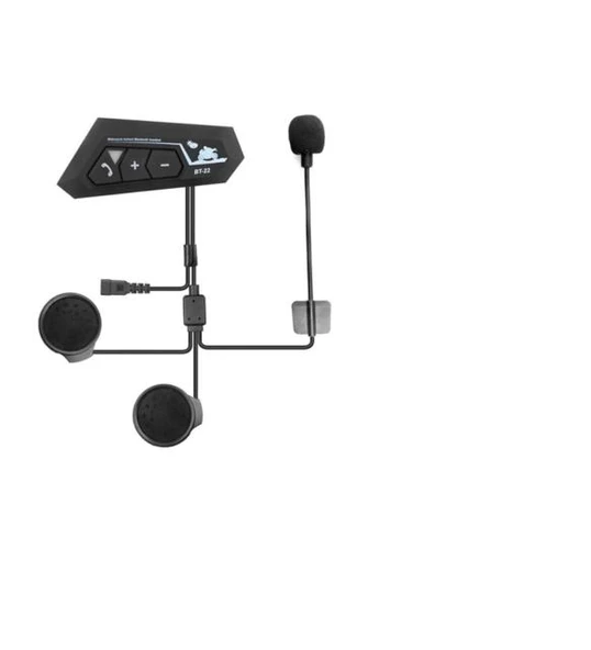 Bt22 Kask Kulaklık Bluetooth Motosiklet Kulaklık 5.0 Bluetooth Interkom Motorsiklet Kulaklık ürün görseli