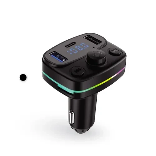 ACL AFT-10 Wireless, 1A 2xUSB, TF Kartlı Type-C, RGB Işıklı FM Transmitter Wireless - Resim 2